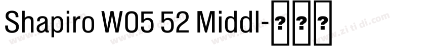 Shapiro W05 52 Middl字体转换 Shapiro W05 52 Middl字体转换